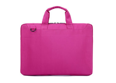 Cute Ultralight nylon padded pink laptop bags 15 inch with bottom compartment