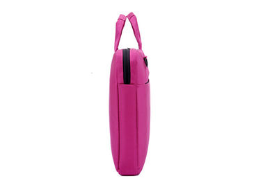 Cute Ultralight nylon padded pink laptop bags 15 inch with bottom compartment