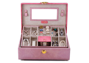 Personalized high end jewelry boxes for women , watch box with drawer