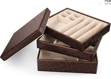 Customized Square 3 pallet layer display handmade jewellery box for women
