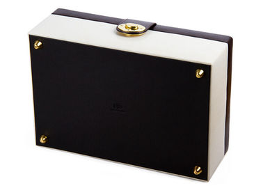 Double moistureproof wooden division plate jewellery storage box with flocked cloth