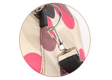 Imprint or embroider logo polka dot duffle bags for teenage girls