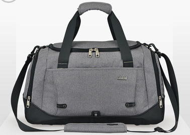 Linen and cotton blended fabric full nylon lining sports travel bag for men