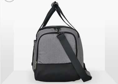Linen and cotton blended fabric full nylon lining sports travel bag for men
