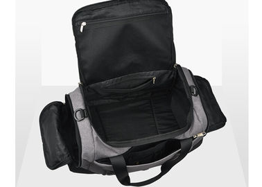 Linen and cotton blended fabric full nylon lining sports travel bag for men