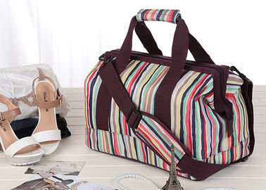 Folding duffle bag travel with retractable shoulder belt and PE foam padded handle