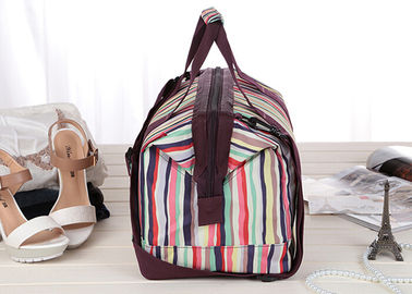 Folding duffle bag travel with retractable shoulder belt and PE foam padded handle