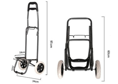 Durable foldable Portable shopping trolley bag on wheels for promotion