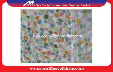 Portable Woven Coral Fleece Fabric Shop , Anti Pill Fleece Prints Fabric