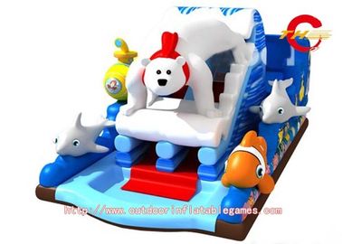 Ice World Commercial Water Slides for pools , Outdoor Children's Playground