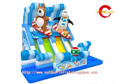 Ice World Commercial Water Slides for pools , Outdoor Children's Playground