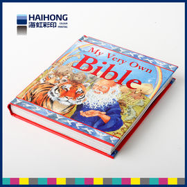 Children hardcover book printing 157gsm art paper wrapped with 2.5mm grey board