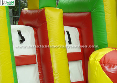 Bright Colored Small Inflatable Bouncy Castle With Slide  for Children