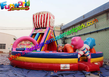 School Inflatable Obstacle Course Funworld Commercial Grade Giant Candy