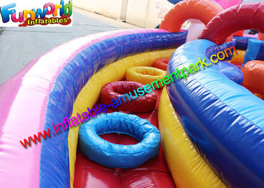 School Inflatable Obstacle Course Funworld Commercial Grade Giant Candy