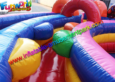 School Inflatable Obstacle Course Funworld Commercial Grade Giant Candy