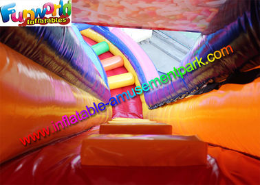 School Inflatable Obstacle Course Funworld Commercial Grade Giant Candy
