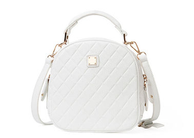 Diamond embossed fabric high fashion handbags personalized light gold hardware decoration