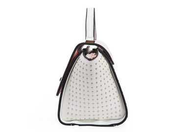 Strong gloss rivet decoration Fashion Ladies Handbags exquisite black  handle