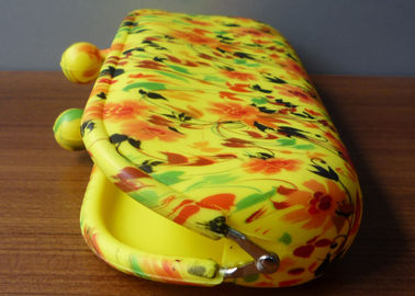 Latest design water printed silicone glasses pouch / sunglasses pouch for fashion lady and woman