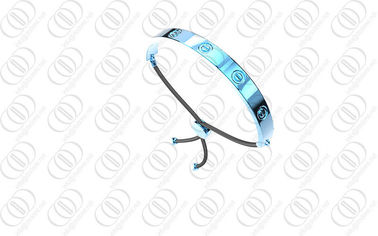 Blue Plated 316L Stainless Steel Bangle For Lady  , stainless steel mens bracelet