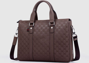 High grade Cow leather Mens Business Briefcases for travel Crossbody Shoulder Bag