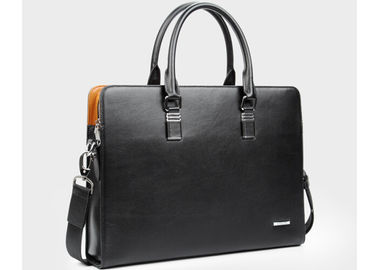 Custom Eco - friendly ipad mens leather briefcases & business bags black or dark blue
