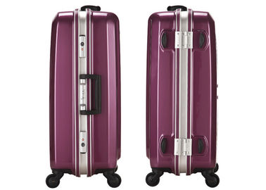 Hard wearing trolley plastic 4 piece luggage set 20 23 26 29 inch for business and travel