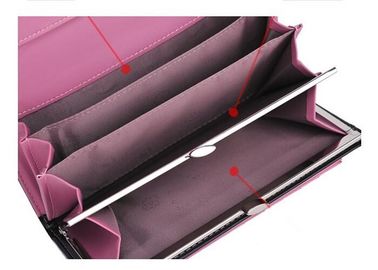 Retro pattern PU Wallet with custom acid resistant zinc alloy hardware