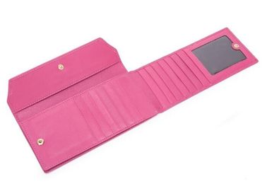 Colorful large capacity sheep skin long Wallet for lady