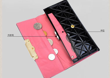 Large capacity diamond embroidery pattern Wallets And Purses with detachable screens