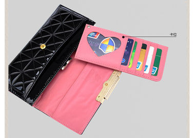 Large capacity diamond embroidery pattern Wallets And Purses with detachable screens