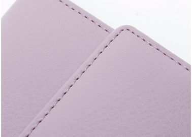 Female Cow leather multi card Wallets And Purses with zipper pocker on back