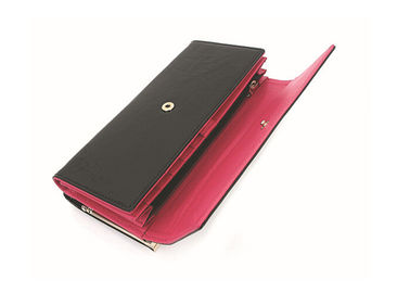 Customized credit card wallets , small womens leather wallets with coin purse