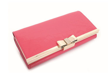 Customized credit card wallets , small womens leather wallets with coin purse