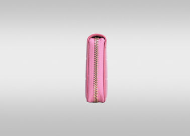 Metal hook wrist strap Pink wallets And Purses with corrosion resistant alloy hardware