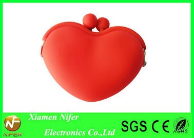 OEM Promotion Gift Cute Rubber Cosmetic Bag Silicone Coin Wallet Purse with Multi Color