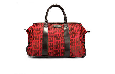 Cute cartoon pattern durable 20 inch trolley travel duffel bag red 50*26*37cm