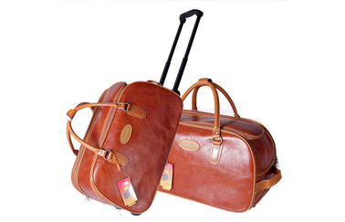 U shaped opening zipper waterproof PVC trolley travel bag for businessmen