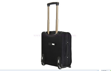 20 inch airplane luggage trolley travel bag with two PU muted wheels