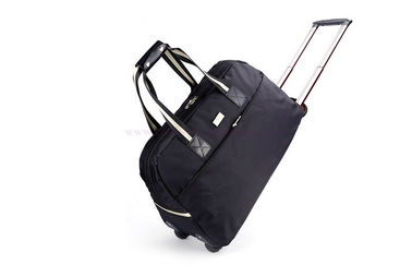 Purple waterproof large aluminum trolley travel bag for women OEM / ODM