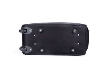 Black businessmen ' s trolley travel bag with two straps / dual handle
