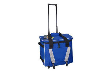 Large Pulley Pull Rod Trolley Cooler Bag , Spacious Family Travel Cooler Bag