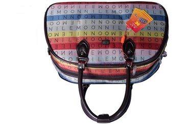 Colorful womens cloth travel bags with English letters for outdoor sports