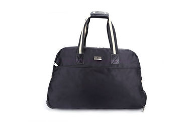 Telescoping handle cloth travel bags travel duffel set with smooth rolling wheels