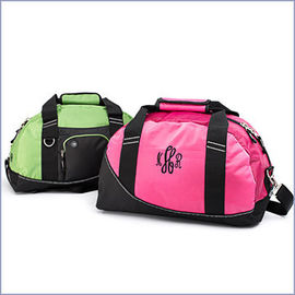 Polyester 600D Large Womens Travel Personalised Sports Bags in Pink And Green