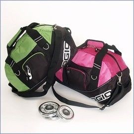 Polyester 600D Large Womens Travel Personalised Sports Bags in Pink And Green