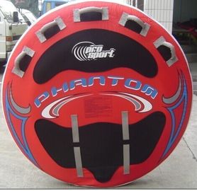 More handles four people water inflatable ski tubes with cloth cover for ocean surfing