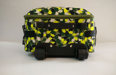 Customized Camouflage Small Hand Luggage Suitcases with Double Roller Design